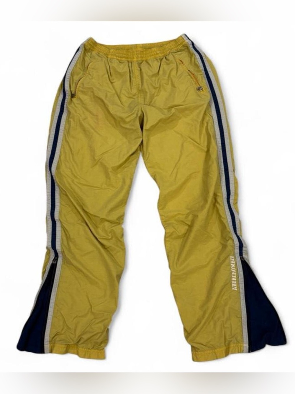 Vintage Britney Spears 90’s Abercrombie Track Pants Flare Zipper Leg Y2K sz M